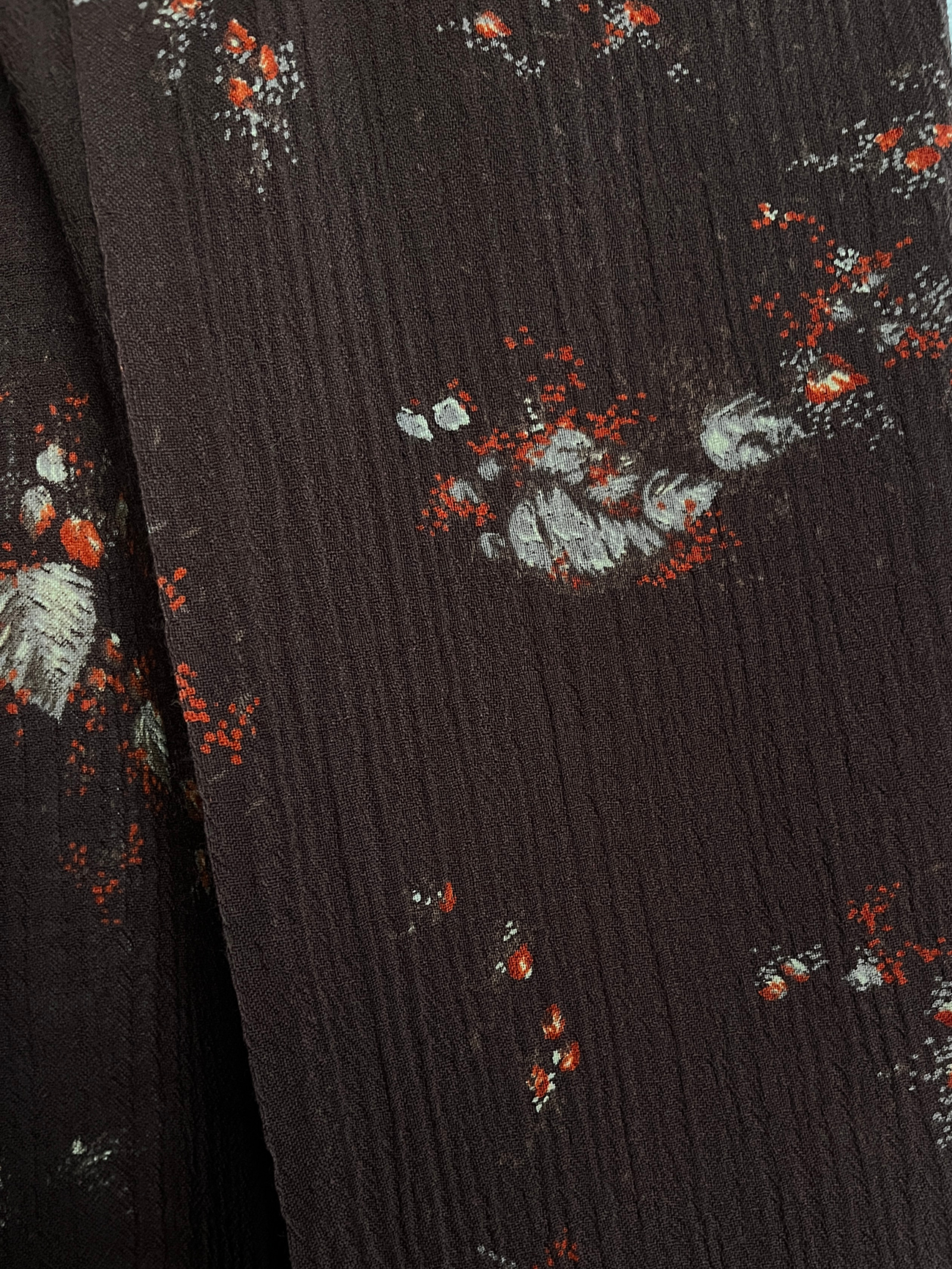 Itališkas vilnos gėlių raštų audinys - Image 2